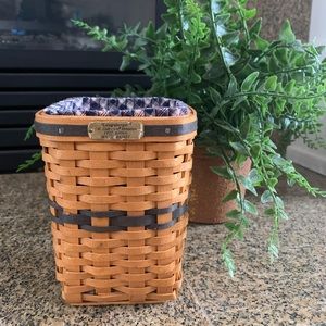 Longaberger- miniature waste basket!